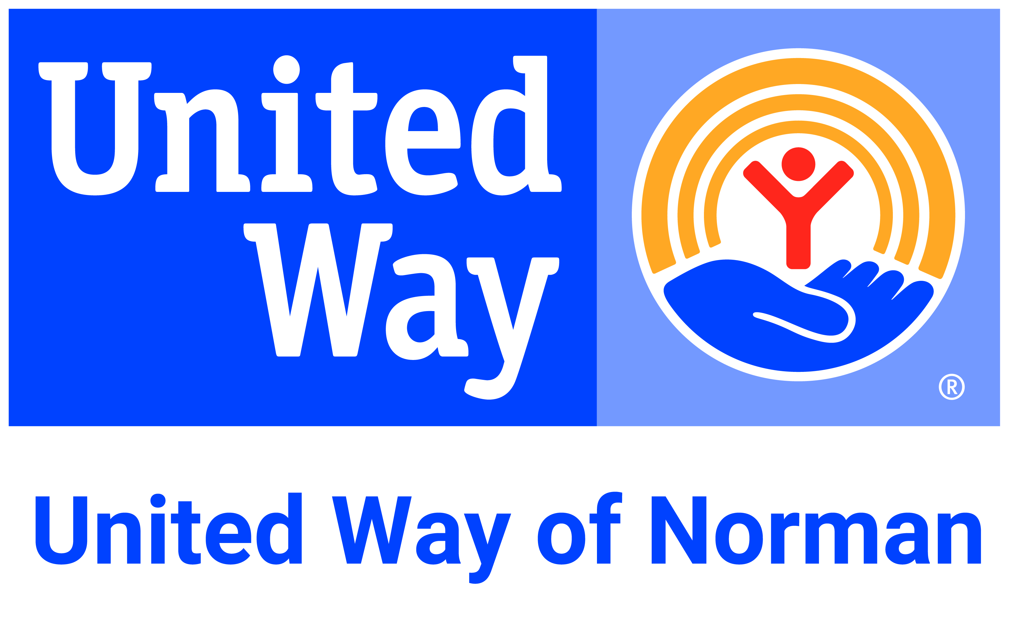 United Way of Norman color logo print