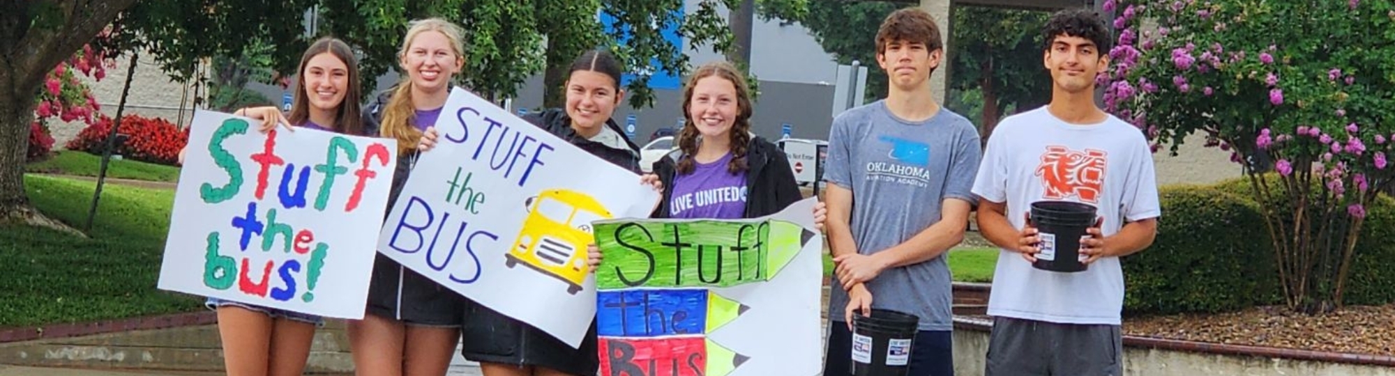 People raising money for school supplies
