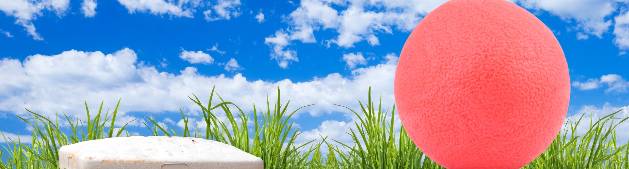 kickball ball and base